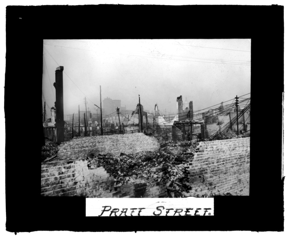 Baltimore fire, 1904) Pratt St LCCN2016826953