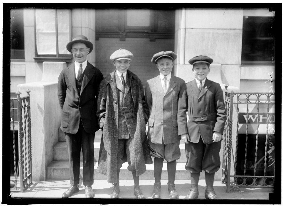 BALTIMORE NEWSBOYS; TWO OF GROUP ARE GEORGE HARRISON AND SAMUEL FRIEDEL LCCN2016866277