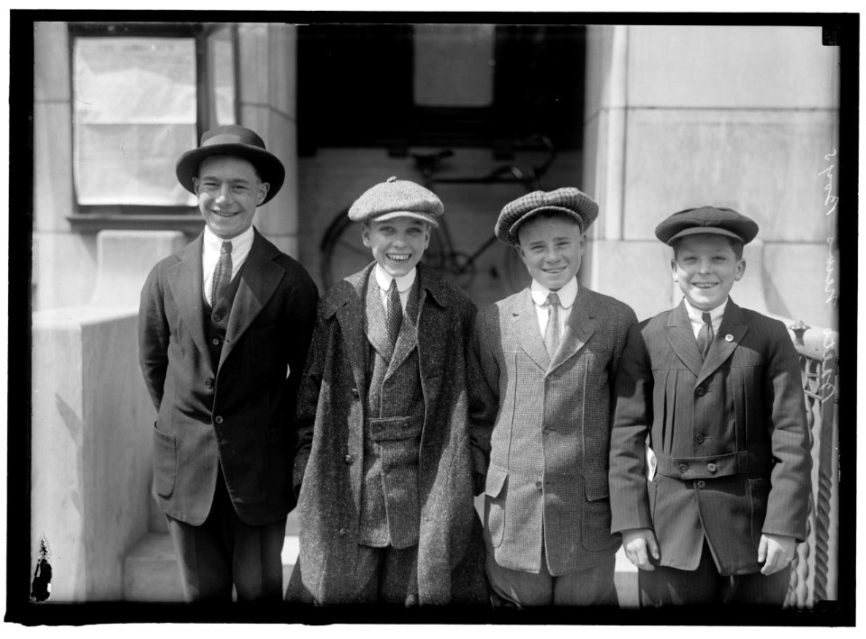 BALTIMORE NEWSBOYS; TWO OF GROUP ARE GEORGE HARRISON AND SAMUEL FRIEDEL LCCN2016866276