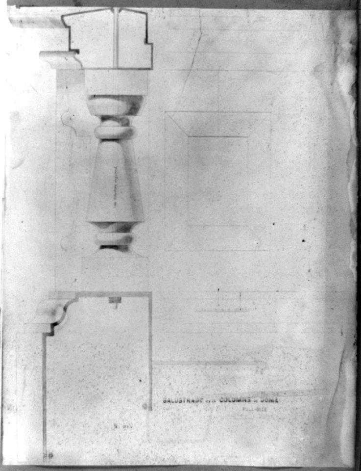 Balustrade over columns of dome LCCN2002718048
