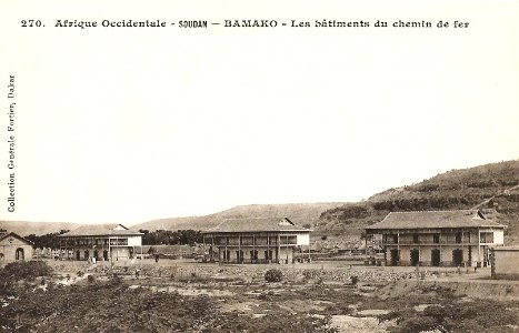 Bamako-Les bâtiments du chemin de fer (AOF)