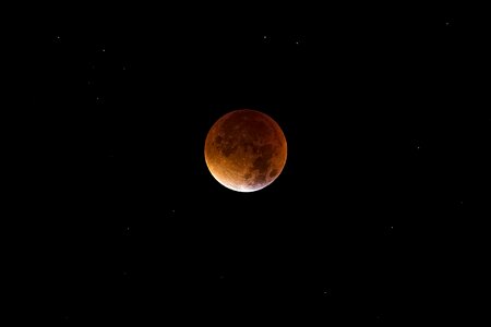 Lunar space blood moon photo