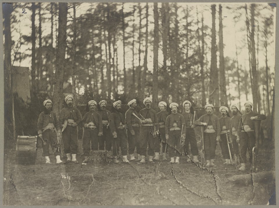 Band of 114th Pa. Infantry, Brandy Station, Va., Apr. 1864 LCCN2012649981