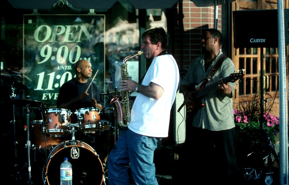 Band playing on the street