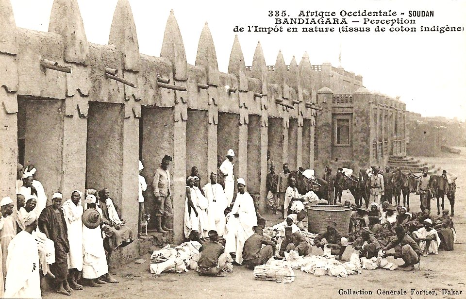 Bandiagara-Perception de l'impôt en nature (AOF)