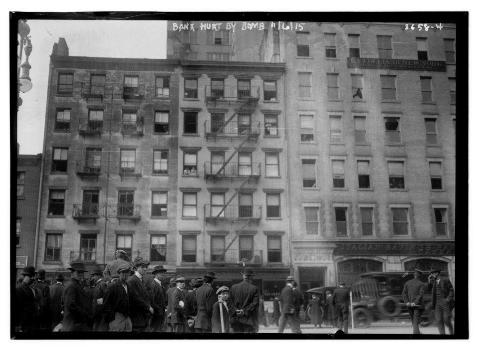 Bank hurt by bomb LCCN2014700207