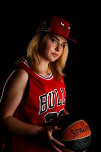 Woman photoshoot basketball photo
