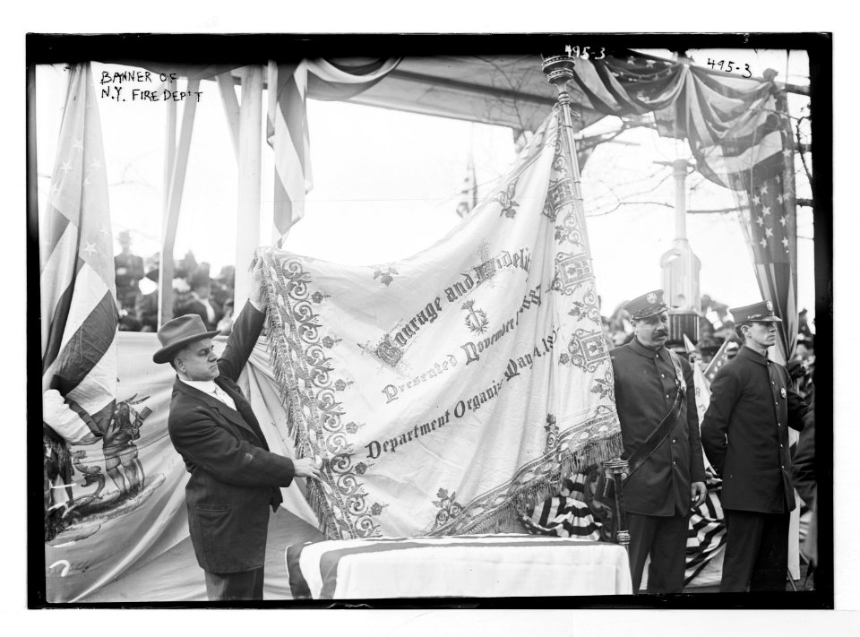 Banner of N.Y. Fire Dep't. LCCN2014682401