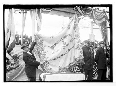 Banner of N.Y. Fire Dep't. LCCN2014682401