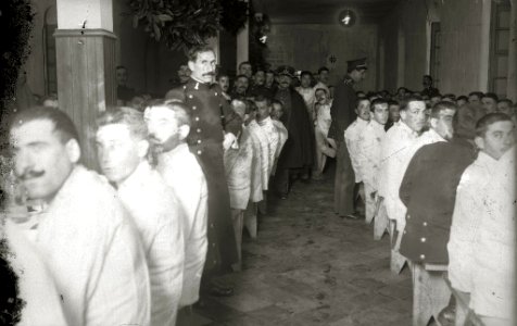 Banquete de soldados del Regimiento de Ingenieros de San Sebastián (3 de 3) - Fondo Car-Kutxa Fototeka