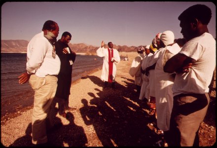 Baptism-ceremony-performed-by-members-of-north-las-vegas-church-of-god-in-christ-may-1972 7152637065 o