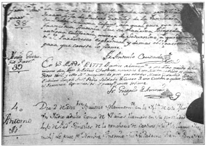 Baptismal register San Juan Capistrano