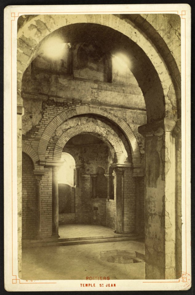 Baptistère Saint-Jean de Poitiers - J-A Brutails - Université Bordeaux Montaigne - 1892