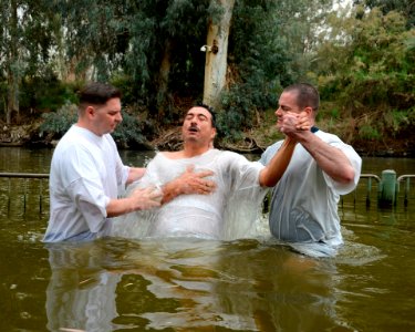 Baptism in the Jordan River 140308-N-HB951-058 photo