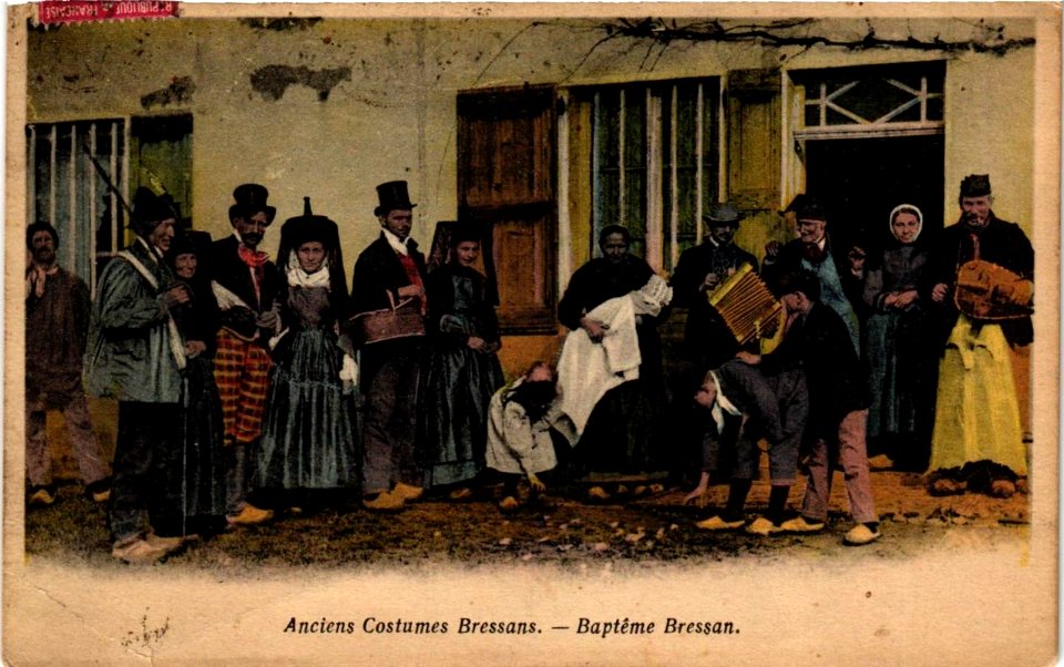 Baptême bressan CPA
