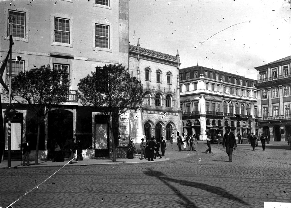 BAR000286 - Estação do Rossio e o hotel Avenida Palace