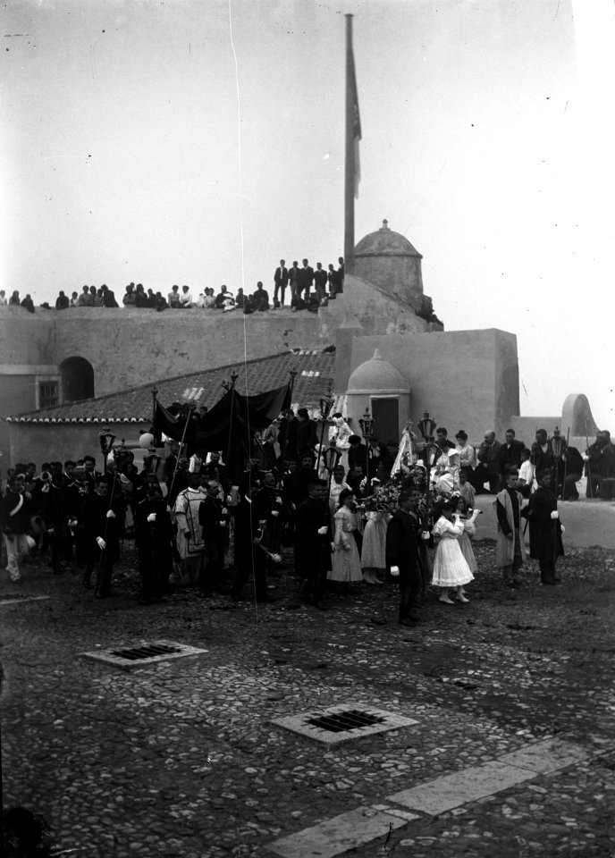 BAR000299 - Procissão no Forte de São Julião da Barra