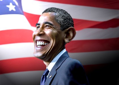 Barack Obama - Caricature (8148770934) photo