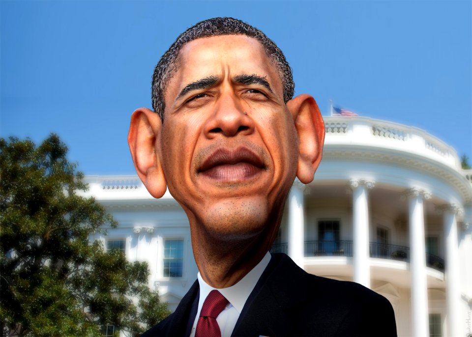 Barack Obama - Caricature (8376186495)