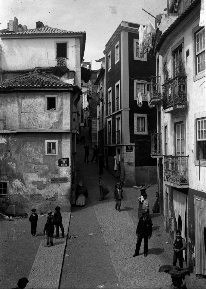 BAR000295 - Rua da Regueira, esquina com os becos da Bicha e da Alfurja