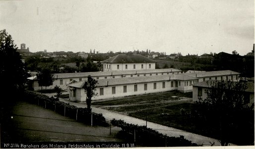 Baracken des Malaria Feldspitales in Cividale (BildID 15624001)