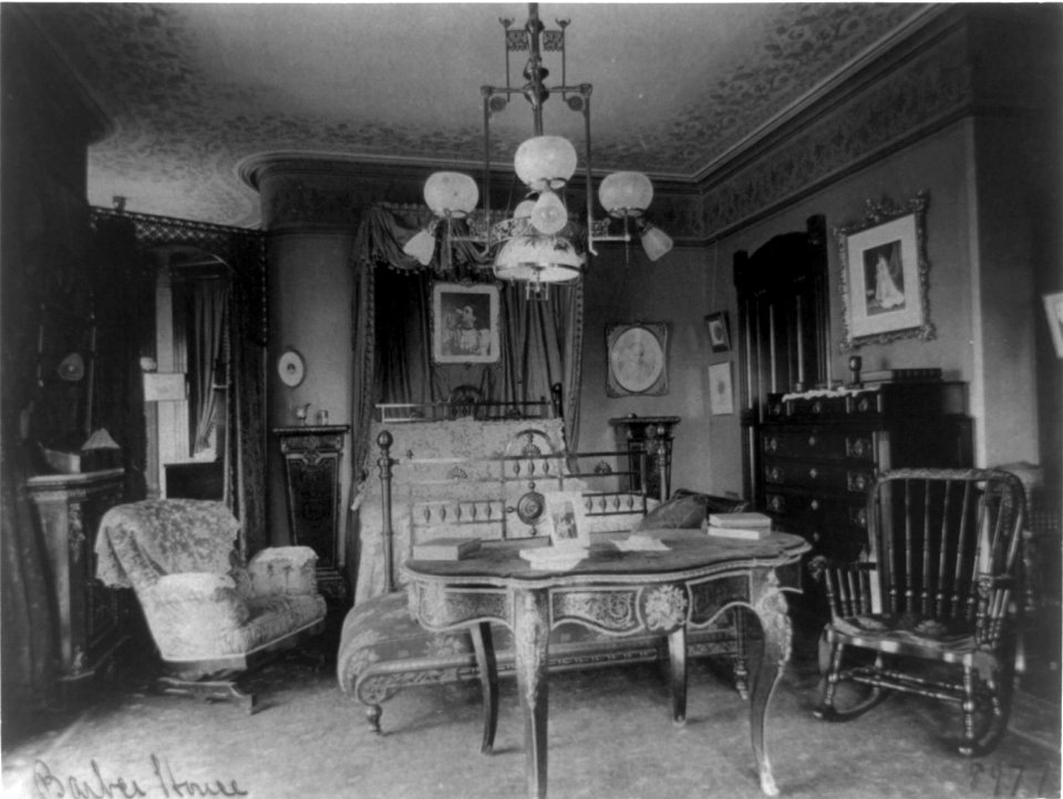 Barber house, Washington, D.C. - bedroom LCCN2001704551