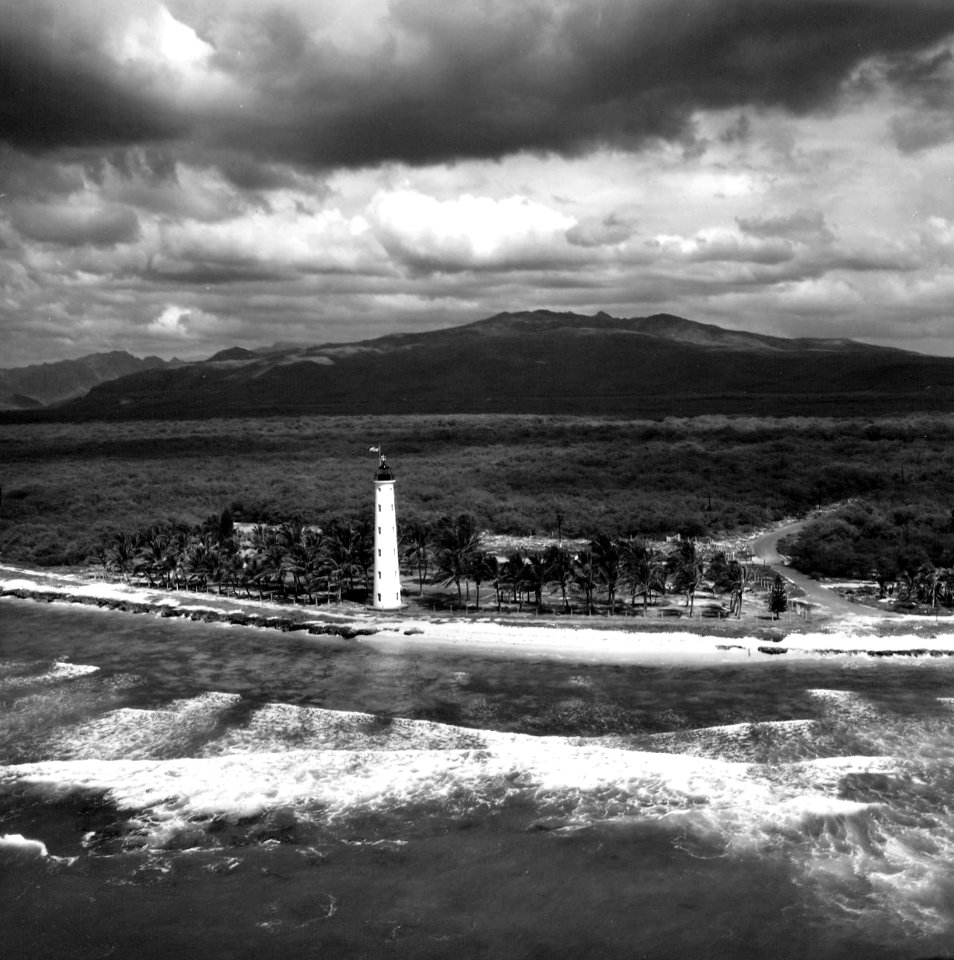 Barbers Point Lighthouse Oahu Hawaii 1952