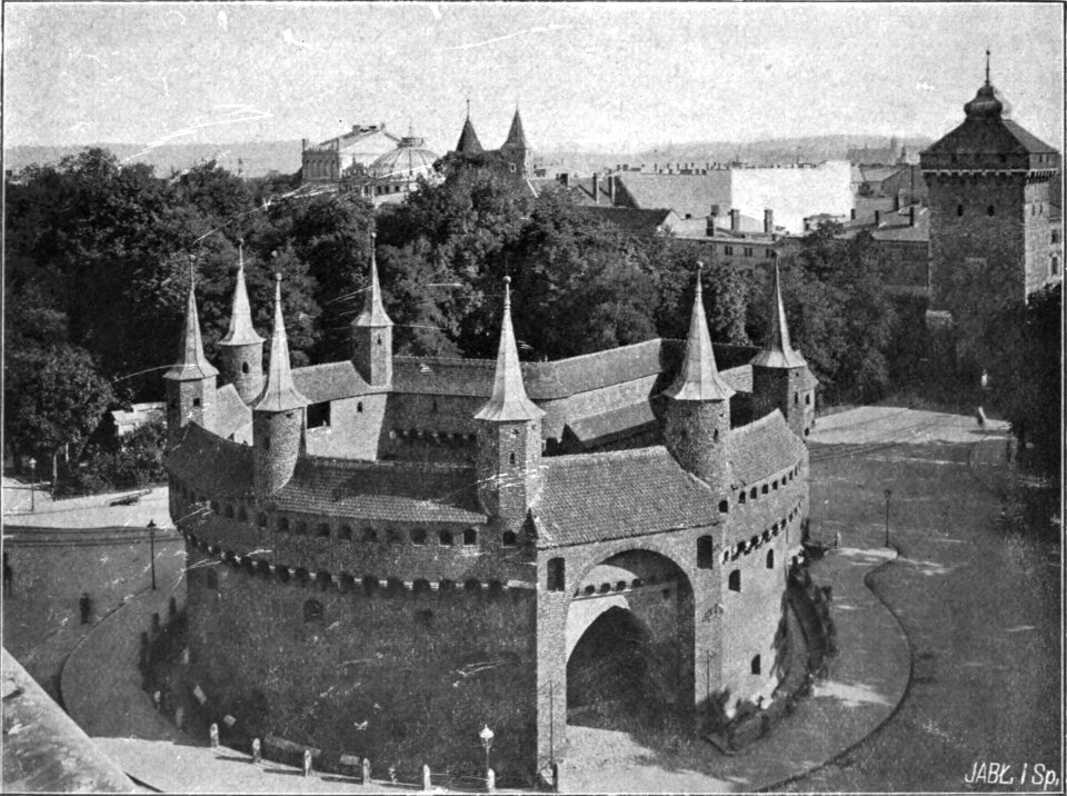 Barbican outside Florian's Gate - Cracow - Lepszy (page 72 crop)