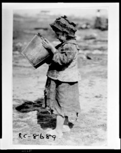 Barefoot and in rags This little Greek girl is typical of thousands at the camp for Greeks from the Caucasus established by the Greek government outside of Salonica. The Greeks were brought LCCN2010648479