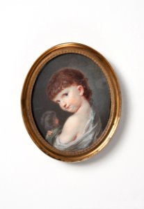 Barn med docka (Christopher Deram) - Nationalmuseum - 25314
