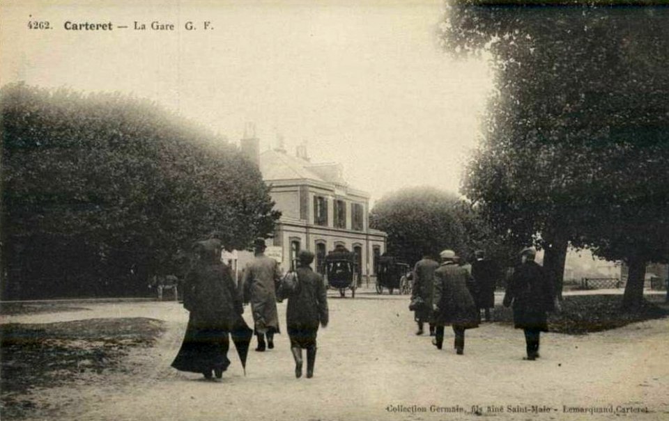 Barneville-carteret gare carteret cpa