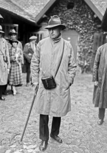 Baron Baeyens, propriétaire de Dark Diamond (cheval de course) - (photographie de presse) - (Agence Rol)