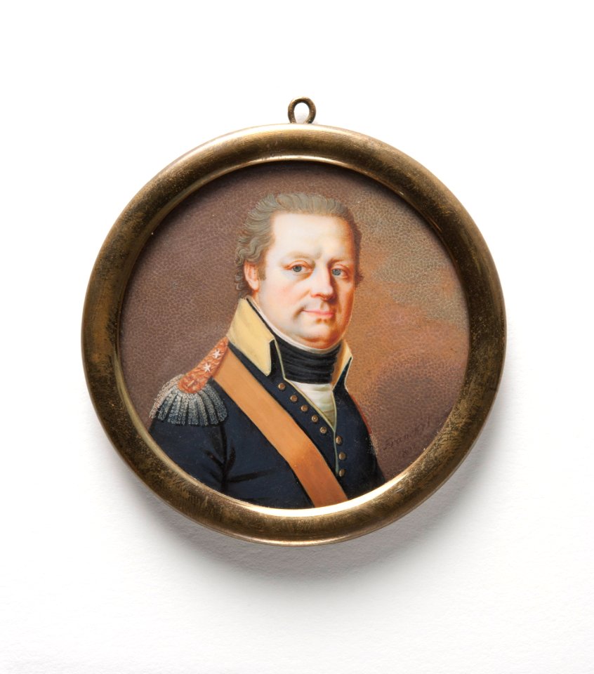 Baron Carl Fredrik Bennet, Major, Master of the Royal Household (Liepmann Fraenckel) - Nationalmuseum - 24090