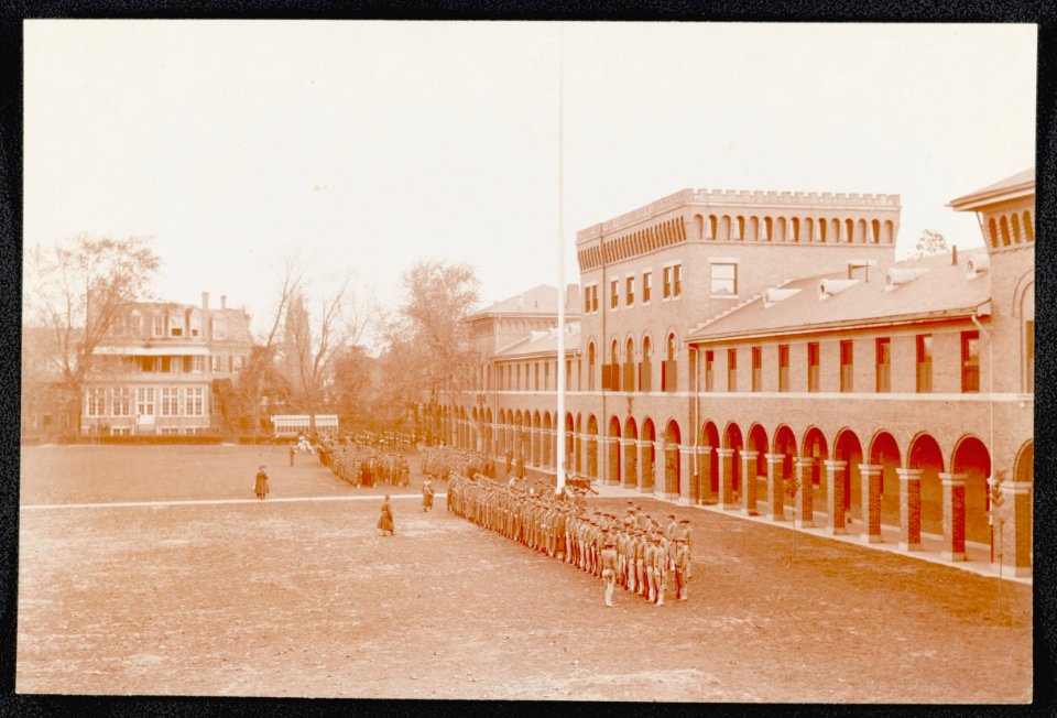 Barracks parade grounds, Marine Barracks, Washington, D.C. LCCN92501208