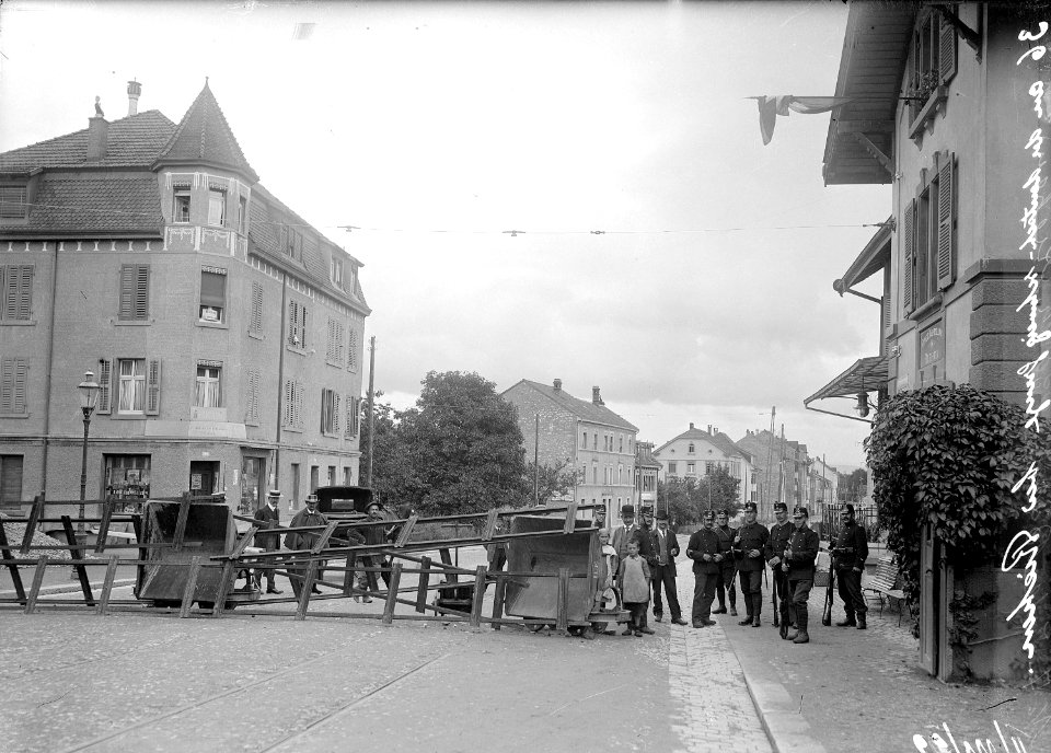 Barrikade Hauptzollamt Riehen - CH-BAR - 3237269