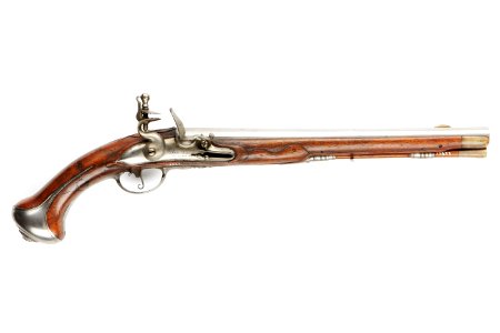 Bars, flintlåspistol, 1720-1738 cirka - Skoklosters slott - 90772