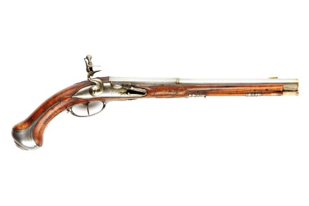 Bars, flintlåspistol, 1720-1750 - Skoklosters slott - 90708