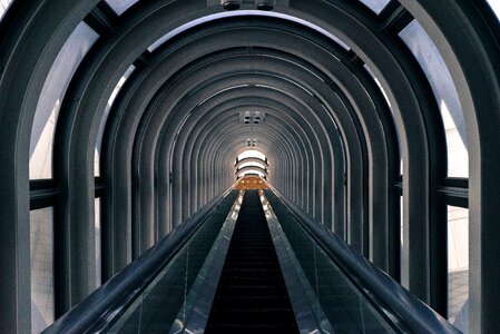 Infrastructure escalator down photo