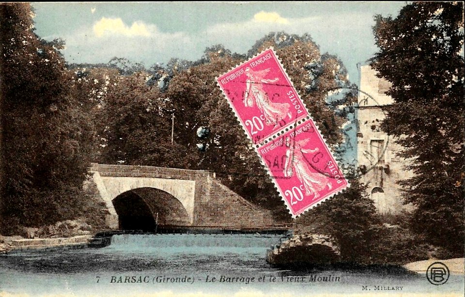 Barsac - Moulin et pont sur le Ciron 2