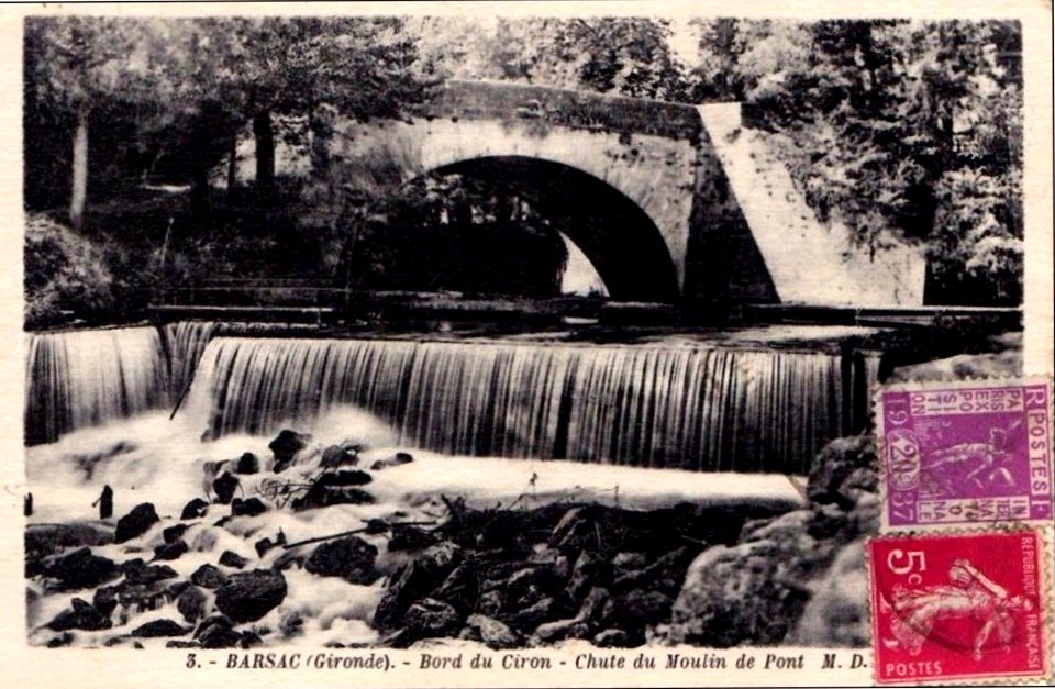 Barsac - Moulin et pont sur le Ciron 3