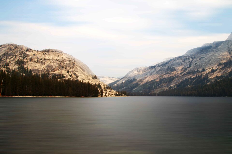 Fog mountains water