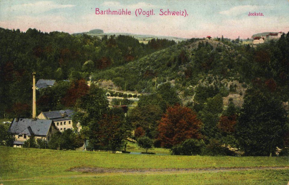Barthmühle, Sachsen - Ansicht Barthmühle und Jocketa (Zeno Ansichtskarten)
