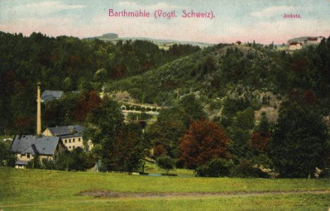 Barthmühle, Sachsen - Ansicht Barthmühle und Jocketa (Zeno Ansichtskarten)