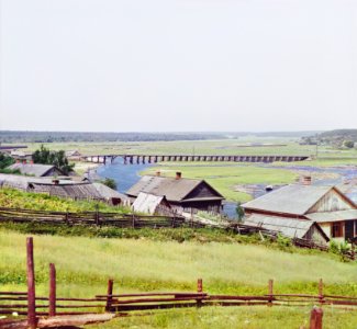 Barysaŭ, Biarezina. Барысаў, Бярэзіна (S. Prokudin-Gorsky, 1911) (colour retouch)