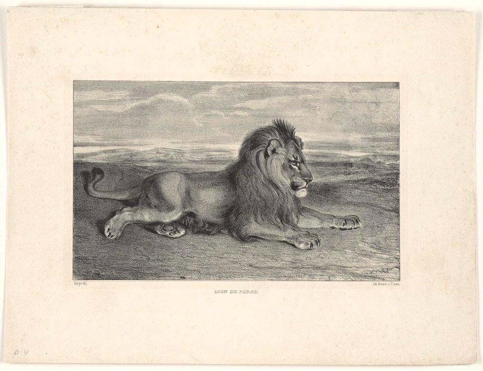 Barye - Lion de Perse, 1948-76-6