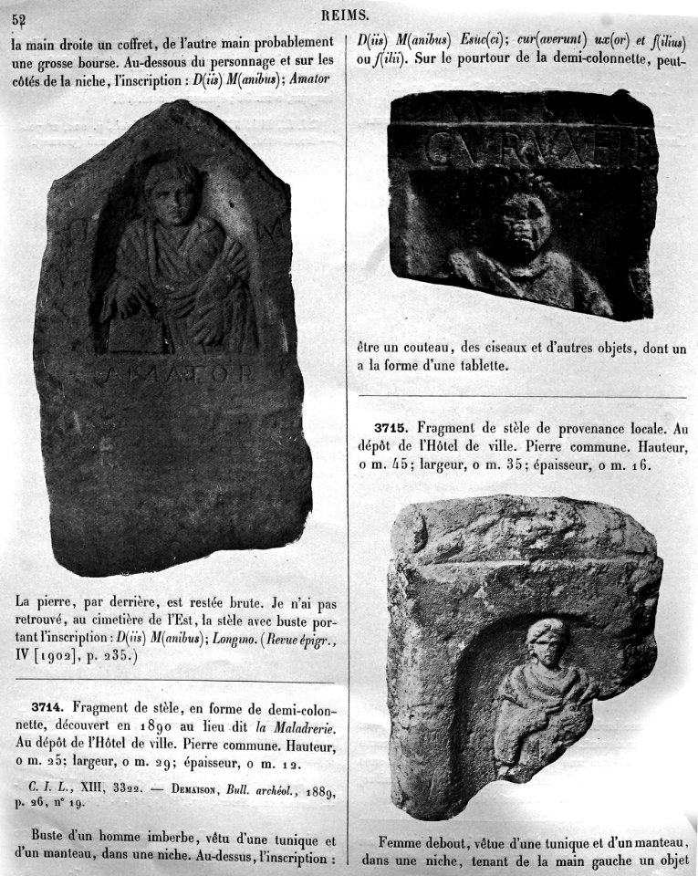 Bas-reliefs statues bustes de la Gaule 80673