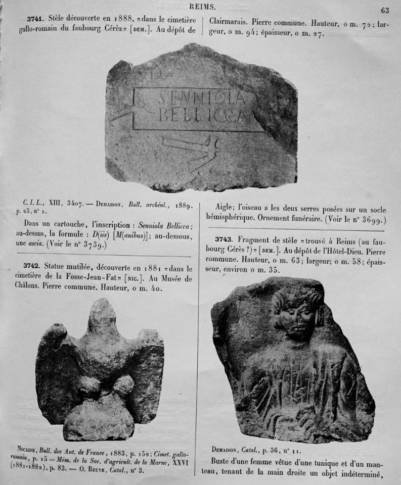 Bas-reliefs statues bustes de la Gaule 80684