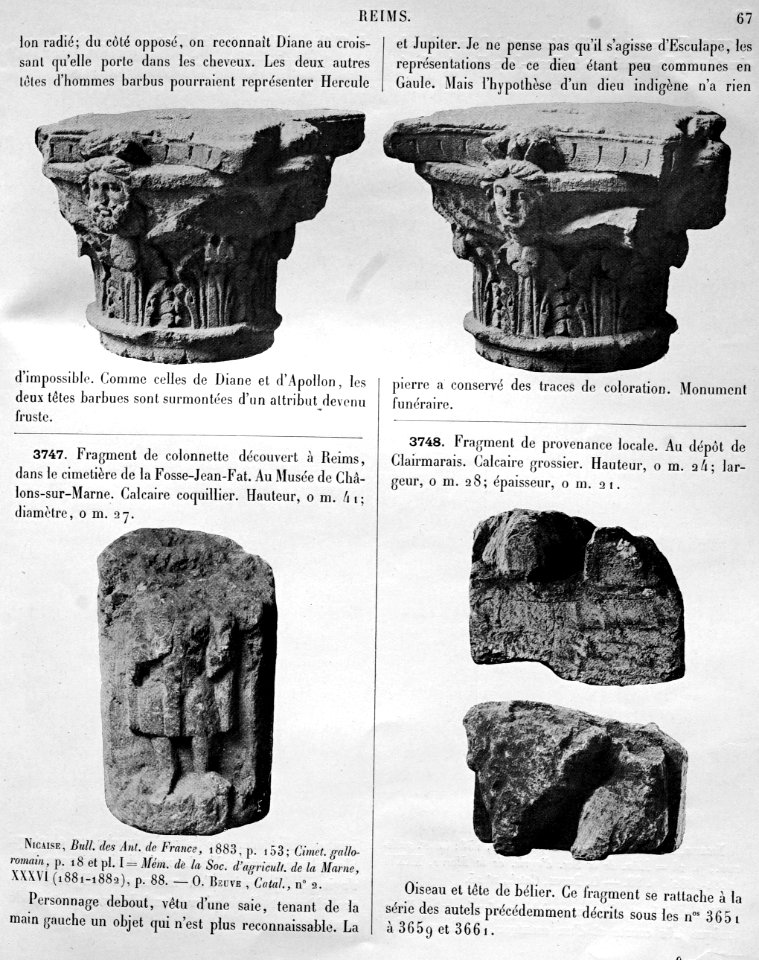 Bas-reliefs statues bustes de la Gaule 80688