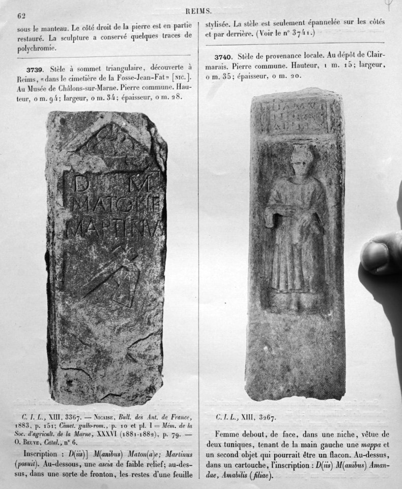 Bas-reliefs statues bustes de la Gaule 80683