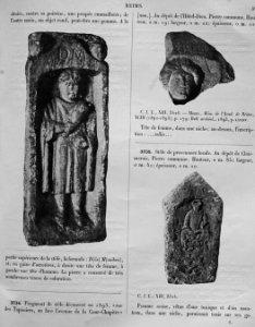 Bas-reliefs statues bustes de la Gaule 80680 photo